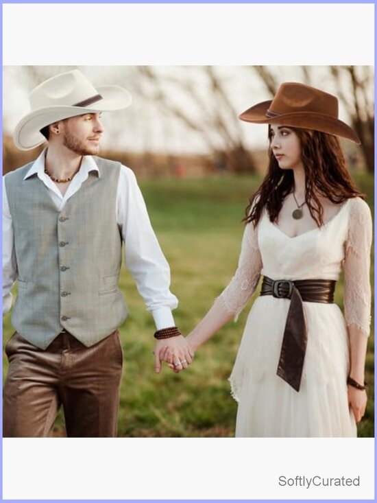 Vintage Style Felt Cowboy Hats with Belt Buckle Unisex Western Costume Hat 4 main image 6
